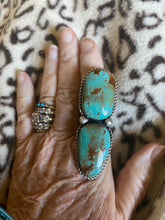 Long 2 stone Turquoise ring!