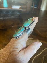 Long 2 stone Turquoise ring!