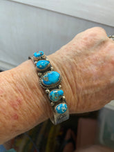 Morenci Turquoise 5 stone bracelet