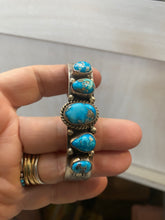 Morenci Turquoise 5 stone bracelet