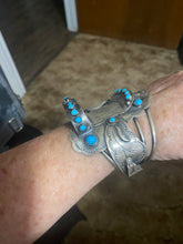 The Tim Yazzie saddle sterling silver bracelet