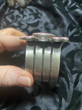 Sterling Silver bracelet with pink conch shell.