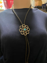 Tufa, Sterling silver,  circle bolo