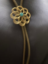 Tufa, Sterling silver,  circle bolo