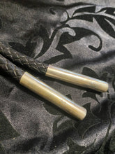 The Black Jack turquoise oval bolo