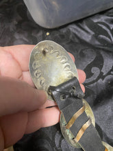 Vintage sterling silver with sleeping beauty turquoise buckle belt