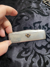Vintage sterling silver/gold/sapphire comb