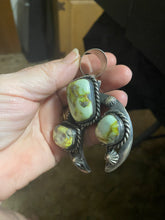 The palomino, three stone, Tufa, Sterling silver Naja pendant!