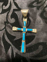 #1 turquoise Cross pendant