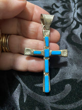 #1 turquoise Cross pendant