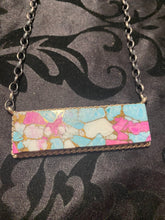 16 inch cotton candy extra extra large bar necklace!