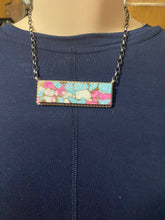 16 inch cotton candy extra extra large bar necklace!