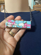 16 inch cotton candy extra extra large bar necklace!