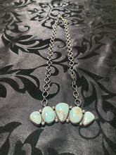 The Dry Creek Turquoise five stone bar necklace  16 inch