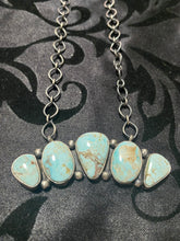 The Dry Creek Turquoise five stone bar necklace  16 inch