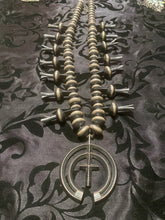 Vintage, heavy sterling silver squash with a large naja NECKLACE
