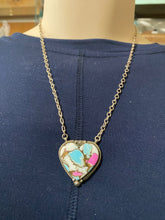 "The Angels Heart” cotton candy Turquoise choker