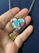 "The Angels Heart” cotton candy Turquoise choker