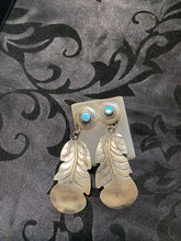 "The feathered Beauties" dangle earrings