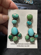 The Royston turquoise puppy feet earrings