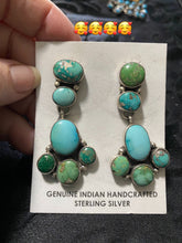 The Royston turquoise puppy feet earrings