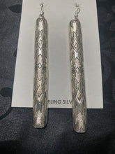 Florence Tahoe Navajo, handmade , sterling silver ￼earrings