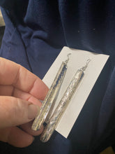 Florence Tahoe Navajo, handmade , sterling silver ￼earrings