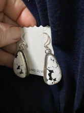ELOUISE KEE White Buffalo Turquoise dangle earrings