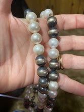 14 mm Sterling Silver beads and freshwater pearls