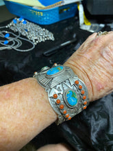 Massive Turquoise 3 stone Bracelet
