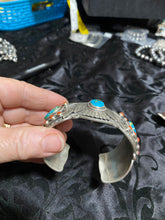 Massive Turquoise 3 stone Bracelet