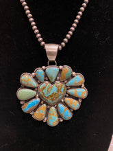 Outstanding Large Turquoise pendant Heart