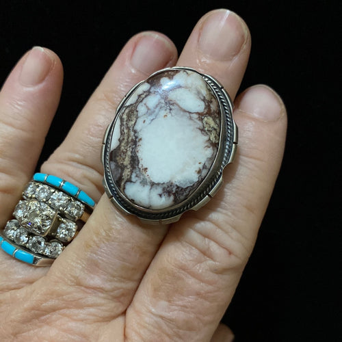 Oval shaped Wild Horse stoned ring