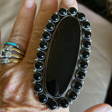 The Deep Black onyx ring