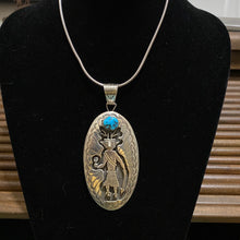 Vintage sterling silver and Turquoise dancer