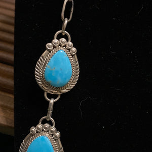 Long Turquoise Lariat necklace