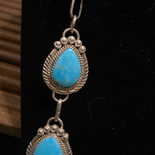 Long Turquoise Lariat necklace
