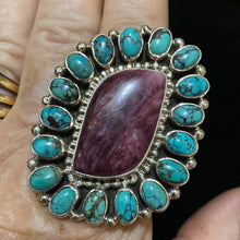 Purple spiny and turquoise