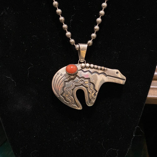 The vintage Bear necklace!  Native American Squash Necklace
