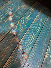 Link chain turquoise bracelet