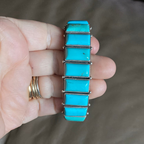 Rectangle shaped Turquoise bracelet