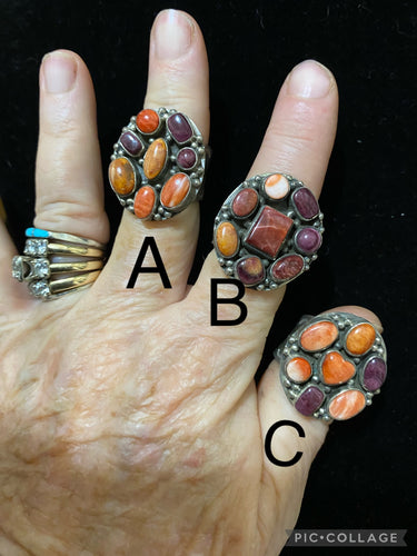 Spiny Oyster wide band ring