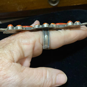 Red spiny oyster and black onyx center ring!