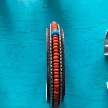 Sterling inset stone bracelet