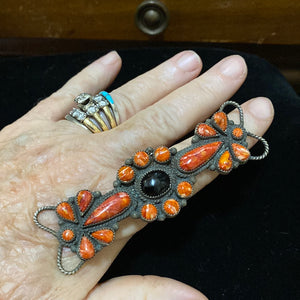 Red spiny oyster and black onyx center ring!