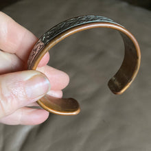 Large Cooper/sterling silver bracelet