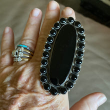 The Deep Black onyx ring