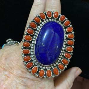Lapis center and red Coral snake eyes