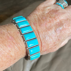 Rectangle shaped Turquoise bracelet