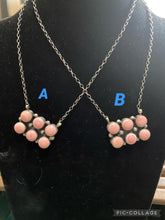 The pink conch 2 row necklace